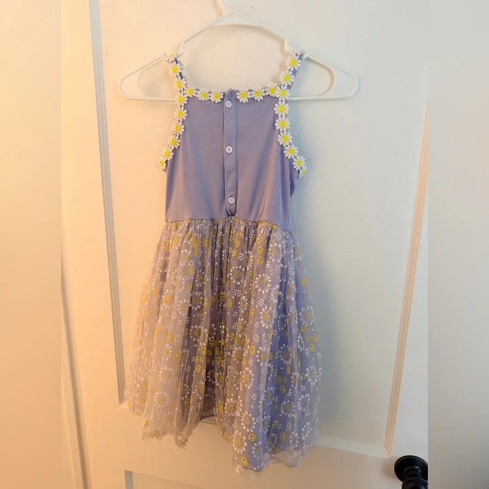SHEIN Purple Floral Kids Dress